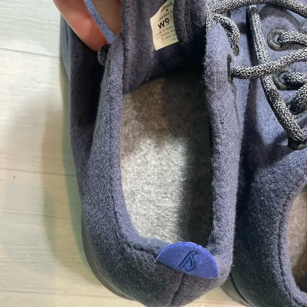 Allbirds + Outdoor voices wool runners navy blue womens 9‎